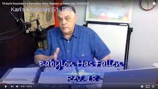 18 Karl's Kronicles-16 Revelation Story: Babylon is Fallen: Rev.18-092027