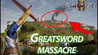 Greatsword Massacre in Chivalry 2 || 32 vs 32 mode || No Commentary Gameplay with Montage || 2024