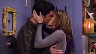 FRIENDS - Ross AND RACHEL KISSING | Ross and Rachel Moments - Ross surprises Rachel #04