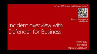 Incident overview with Defender for Business