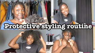 FROM ONE PROTECTIVE HAIRSTYLE TO THE NEXT ROUTINE! | FULL ROUTINE | SIMPLY CINN