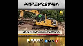 Bayan sa Cotabato, isinailaim sa State of Calamity dahil sa Pagbaha | Bombo Radyo