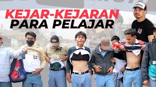 SERU! BERHENTIKAN KONTAINER YANG DI TUNGGANGI PARA PELAJAR