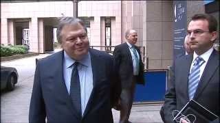 General Affairs Council (Brussels, 13.5.2014) - Arrival and doorstep by DPM & FM Venizelos