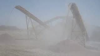 Sudan stone crushing production site