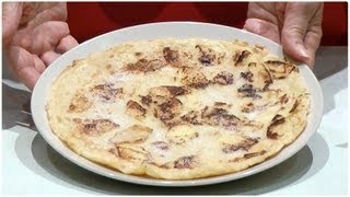 Gefüllter Pfannen-Crêpe (Apfel)