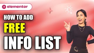 Learn to use the FREE Info List widget for Elementor | Tutorial