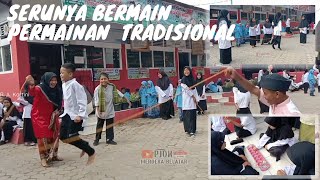 SERUU!!! Permainan Tradisional kajai (lompat tali) dan congklak Di SDN 01 PAUH