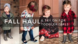 Toddler Girl Fall Haul & Try On! | Fall Clothing Haul | Toddler Girl Outfits