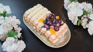 Торт Без Выпечки или НеТирамису Фруктовый Десерт На Йогурте. Dessert With Yogurt. Fruit Tiramisu.