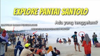 Kondisi Pantai Sehari Sebelum Ada Kejadian Orang Tenggelam • Explore Pantai Santolo Garut || VLOG#22