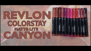 GIVEAWAY! NEW REVLON COLORSTAY MATTE LITE LIP CRAYON SWATCHES.....