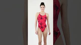 Sporti Fractalicious Thin Strap One Piece Swimsuit (22-40) | SwimOutlet.com