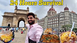 Rs200 Survival in Mumbai *24hours😲 | Street Food