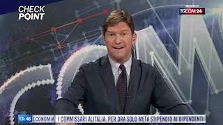 Andrea Spiri ospite a Checkpoint (TgCom24) presenta "La seconda Repubblica" (Rubbettino)