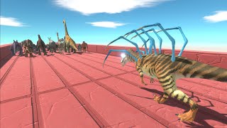 Trying to escape from Alien Megalosaurus - Animal Revolt Battle Simulator