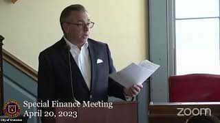 April 20, 2023, Special Finance Committee Meeting