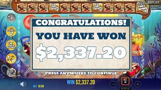 HOW much can you win from a $2 BET? ..how about $2,337 on BIG BASS Splash!