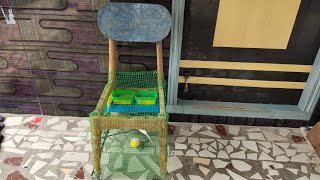 Bird Cage Making Ideas | Easy Way to make birds cage at home | Chair cage | akshimokshi8415