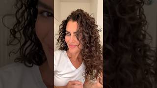 Easy curly hair routine! #curlyhair #shorts #grwm #hairstyle