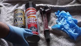 Clean a motorcycle chain in less than 5min