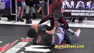 Wolfie Steel vs Foster Kennedy   Teen Expert Nogi under 119 lbs   NAGA Atlanta   Dec 1st 2012