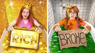 Millionaire and Poor Became Friends|| Rich vs Broke vs Giga Rich Student By 123 GO!LIVE