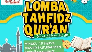 LOMBA TAHFIDZ QUR'AN 📖 Kategori Kelas 4-6 SD 🧕 Anisah Auliya Subarkah (Rumah QUR'AN QURRATA A'YUN)