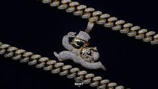 Iced Out Yellow Gold Monopoly Man Pendant - Yellow Glold - SKRT®