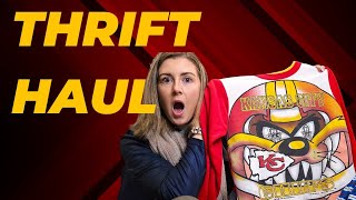 80s Retro Thrifted Haul to Resell Online | Red Kingdom Kansas City Chiefs Taz Looney Tunes 🔥