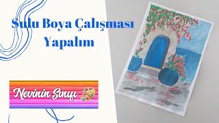 #suluboya #manzara                      Sulu Boya Çalışması Yapalım