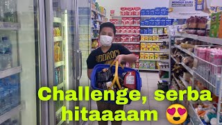 CHALLENGE, BELI SNACK SERBA WARNA HITAM DI INDOMARET