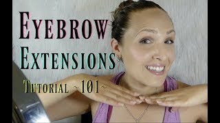 AMBER SCHOLL'S EYEBROW EXTENSIONS