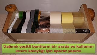 Bant düzenleyici ve  kesim aparatı - Multi tape dispanser multitape roll DIY