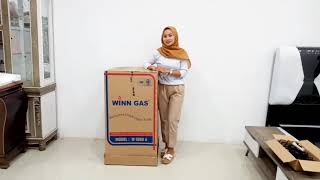 Unboxing WINGAS 4 TUNGKU KOMPOR 1 OVEN MODEL W 5060 A