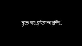 Buker Majhe Tui Thakna Lukiye WhatsApp Status || Bengali Black Screen Status - @arroyofficial01