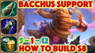 SMITE HOW TO BUILD BACCHUS - Sunny Side Up Bacchus Skin Showcase + Bacchus Support + Gameplay