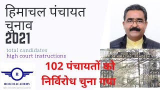 Himachal Pradesh (हिमाचल पंचायत चुनाव  17 -- 21जनवरी 2021)| current affairs|  HPPSC & HPSSC exams