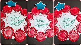 Paper cup craft/Christmas decor with paper cup/waste to best idea/Christmas wall decor #shorts