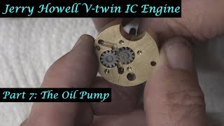 #MT49 Part 7 - Jerry Howell V-twin IC Engine. Machining the Oil Pump. In 4K/UHD by Andrew Whale.