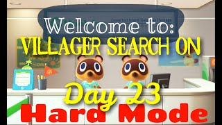 DAY 23 Villager Search & DAILIES & chatting - BUDDY HARD MODE & chat - Live Stream - ACNH