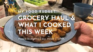 Roast beef, onion gravy, potatoes and veg | Mid-week meals | Grocery haul