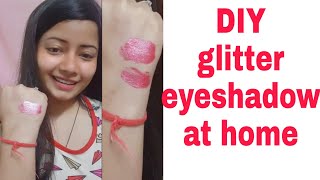 **Tried making glitter eyeshadow at home** #shorts #youtubeshorts #shivangeesharmaVILLA