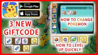 Pocket Pixel Adds 3 New Giftcodes & How To Change Pokemon, How To Level Up Quickly