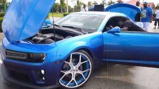 Swift Candy Blue Camaro SS on 24" Forgiato GTR