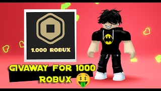 Giveaway for 1000 robux🤑😍