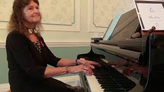 Sandra Trehane plays for the  Alzheimers Society at Merley House