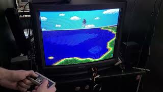 Hardware NES Live Demonstration of "Mode 7" Effect in Former Dawn