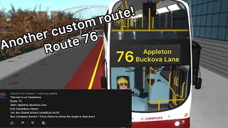 Canterbury & District | Custom Route 76 | Roblox