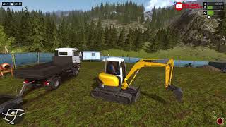 Koparkowy pracuje zdalnie 🎮🖥 Wirtualna budowa w Construction Simulator 2015 🚧⚠